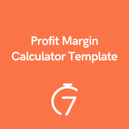 Profit Margin Calculator Template